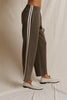 Claud - Travel cropped pant with stripes