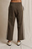Claud - Travel cropped pant with stripes
