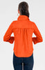 Gretchen Scott LLC - Ruffle Rumble Blouse - Ultra Suede - Brown / M