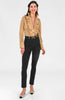 Gretchen Scott LLC - Ruffle Rumble Blouse - Ultra Suede - Brown / L