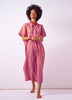 INK + ALLOY - Margot Stripe Kaftan Rust + Lilac