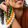 INK + ALLOY - Iris Large Resin Bead Necklace Brown
