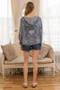 Pine Fuzzy Knit Hoodie Cardigan