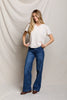 Harley - Cotton boxy crewneck tee