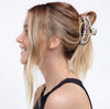 Satin Wrapped Claw Clip - Leopard