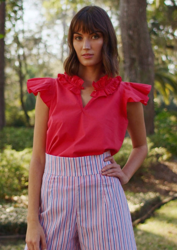 Red Rachel Top