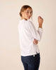 Josephine Long Sleeve Ruffle Henley