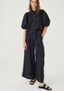 Culotte Linen Pants - Black