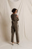 Claud - Travel cropped pant with stripes