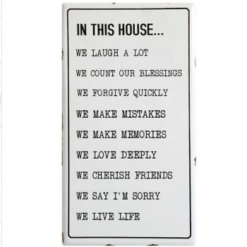 In This House Wall Plaque