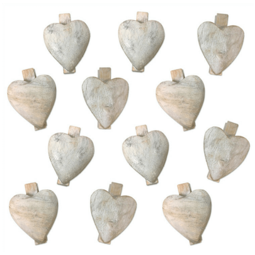 Wooden Heart Clip