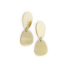 ST- Gold Metallic Teardrop Earrings