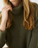 Chalet Cowl Neck Sweater-Olive