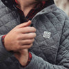 QUILTED PULLOVER (GRAY)