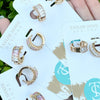 TS- Crystal Clear Baguette Huggies