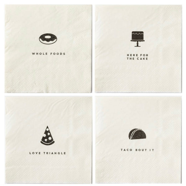 FOODIE COCKTAIL NAPKIN SET