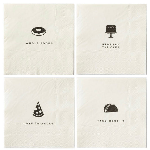 FOODIE COCKTAIL NAPKIN SET