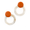 Terracotta Double Circle Earrings