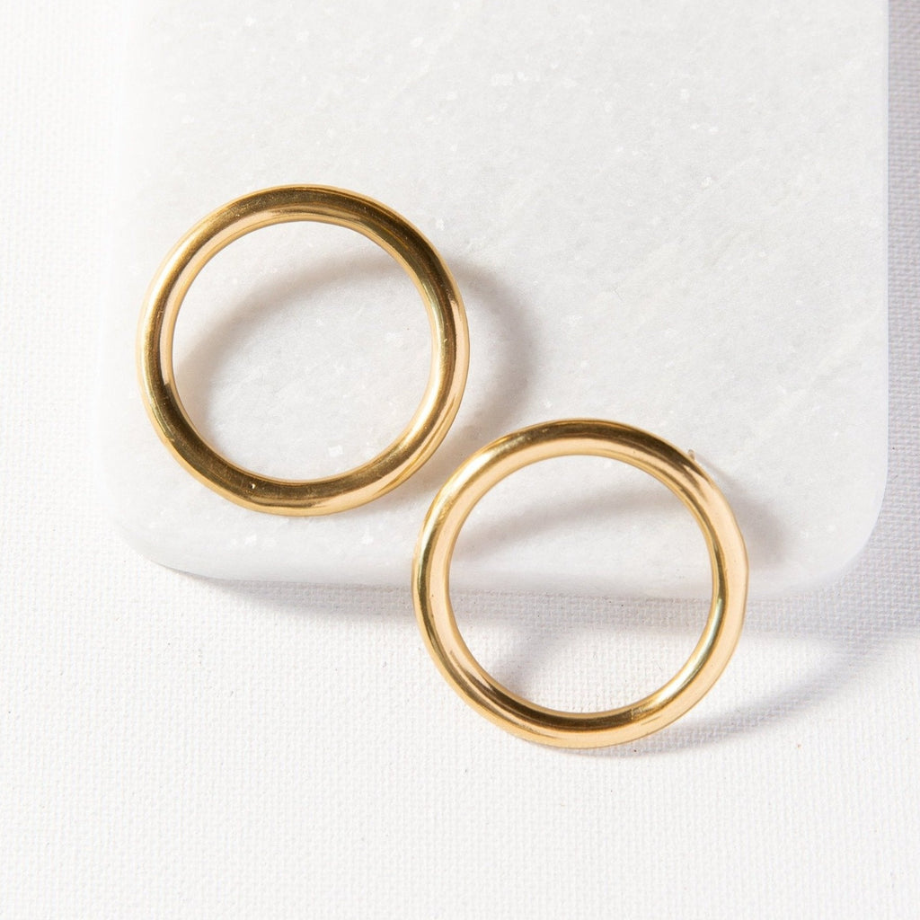 Brass Ring Earrings