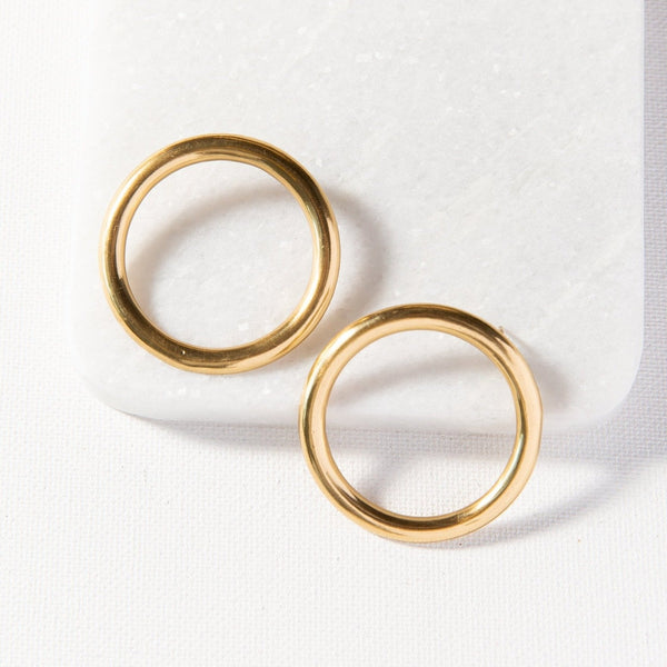 Brass Ring Earrings