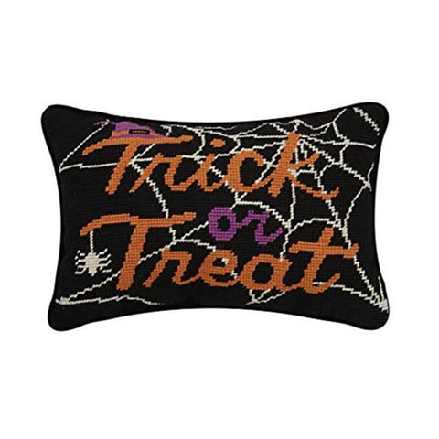 Trick or Treat Needlepoint Pillow