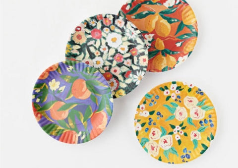 Fruits and Florals Plates