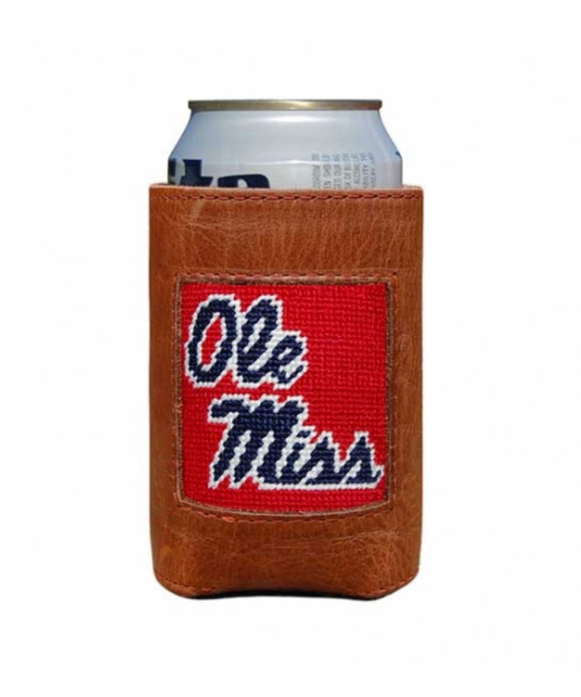 Ole Miss Needlepoint Can Cooler