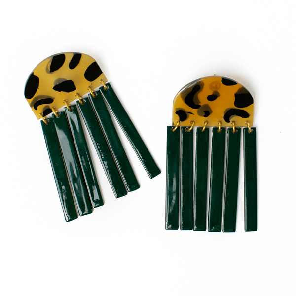 Green Beachcomber Earrings