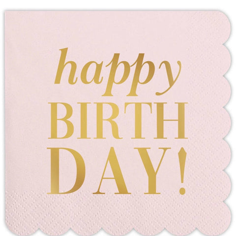 Happy Birthday Cocktail Napkins