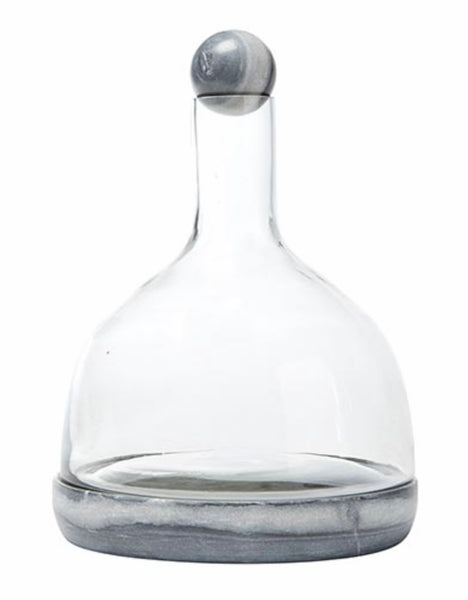 Marble & Glass Wine Carafe