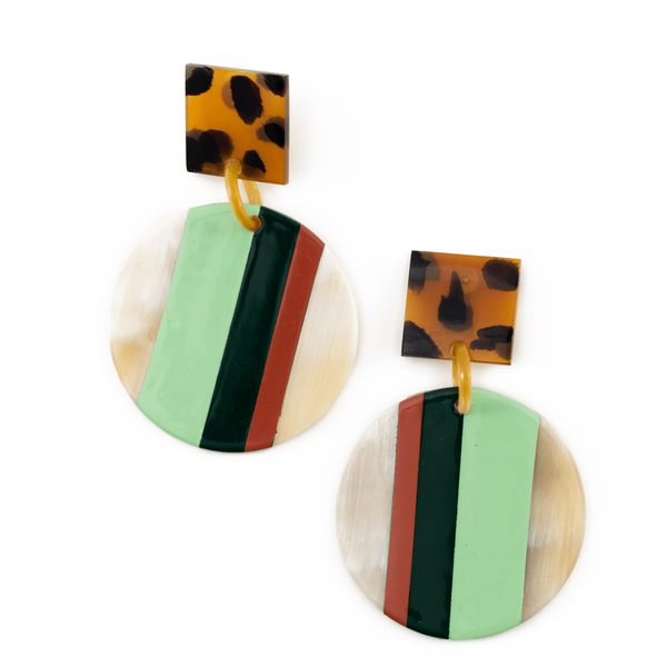 Sea Turtle Circle Earring