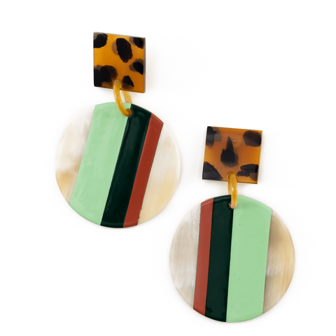 Sea Turtle Circle Earring