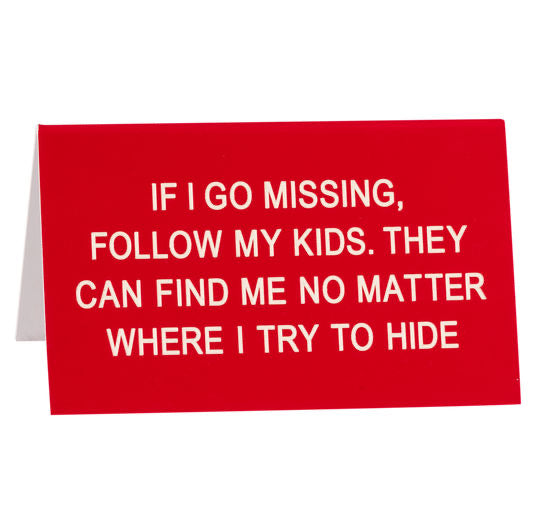 Missing Desk Sign