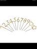 Mini Gold Number Sparklers 4