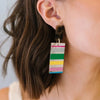 ST- Tortoise Top Rainbow Earrings