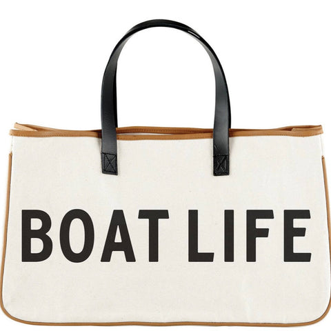 BOAT LIFE CANVAS TOTE