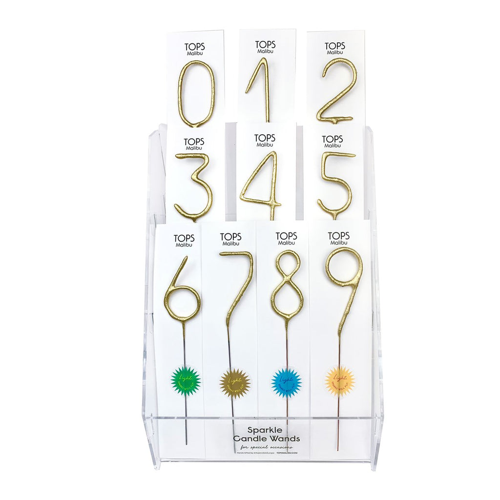 Big Golden Sparkler Wand Number