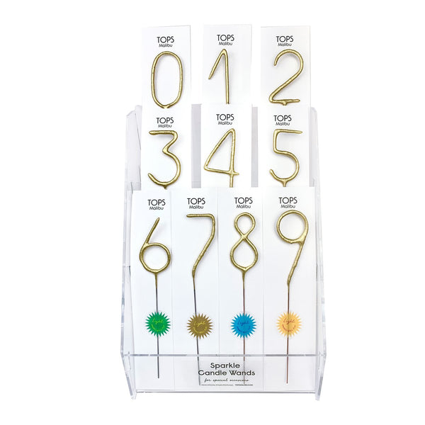 Big Golden Sparkler Wand Number