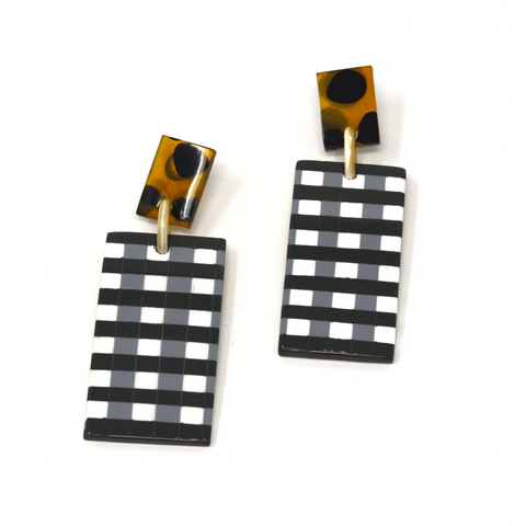 Gingham Cabana Earrings
