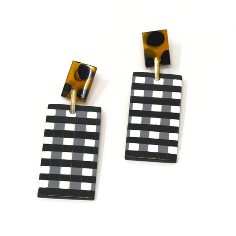 Fall Gingham Cabana Earrings