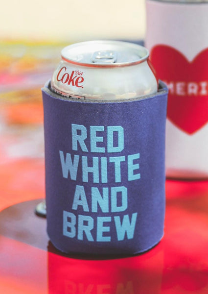RED WHITE AND BREW DRINK SLEEVE