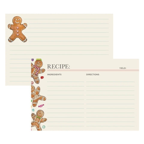 Gingerbread Man Recipe Card