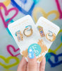 TS- Crystal Clear Baguette Huggies