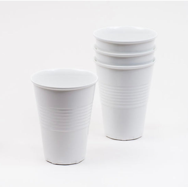 White Melamine Cups