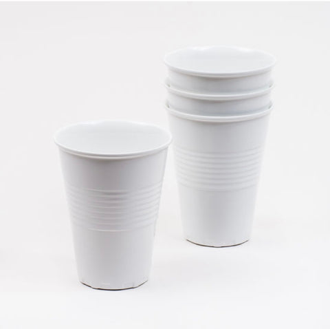 White Melamine Cups