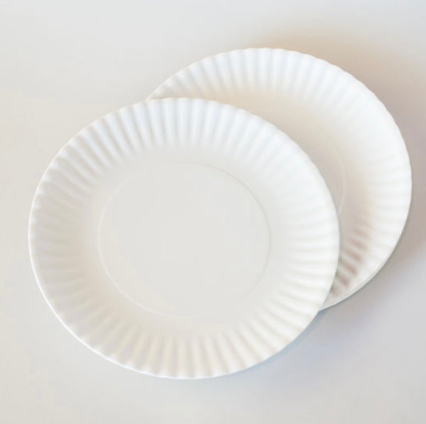 White Melamine Plates