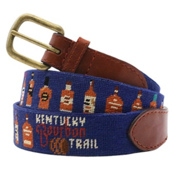 Kentucky Bourbon Trail Needlepoint Belt
