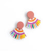 Rainbow Sunset Tile Earrings