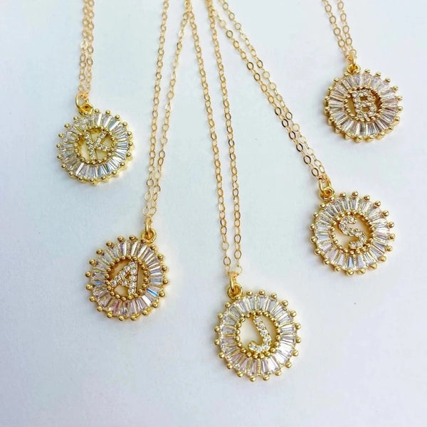 TS- Initial Gold Filled Necklace