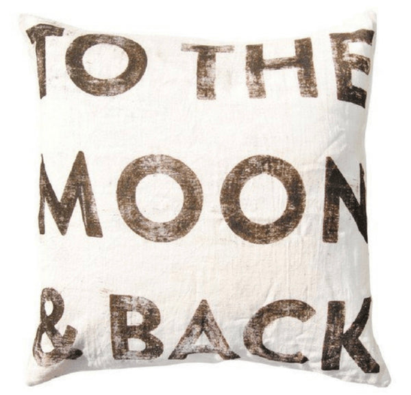 24’ X 24” To The Moon and Back Pillow